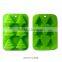 11032 Fashion colored christmas tree leaf-shape silicone cake mould