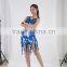 2015 Ladies Sexy Latin Dance Dress Sequined Latin Ballroom Dance Costumes for Competition