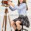 Wholesale OEM Girls Long Sleeve School Shirt Latest Design