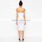 Womens spaghetti strap fancy midi cami fancy dress, bodycon black and white fancy dress