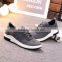 New model mesh fabric custom black casual men running sports shoes