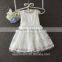 2017 new arrivals sleeveless snow white dress lace pure baby white dress