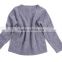 Cable knitted elbow sleeves cashmere child sweater