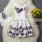 2017 summer dress kids top quality colthing cute lace floral dress baby girl dresses#F0097