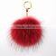 Myfur New Design Charm Bag Key Chains Real Raccoon Fur Pom Accessories