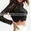 Runwaylover 122 Ladies Sexy 2017 Fashion Lace Transparent Crop Tops