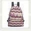 High Quality Monogrammed Chevron Canvas Backpack