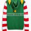 Men print cotton christmas elf pattern pullover hooded sweater jumpers with wholesale price