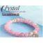 Madagascar Pink Crystal Bracelet Natural for Lover Birthday Gift Natural Crystal+DIY Creation
