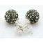 shamballa earring silver jewelry #02