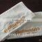 Promotion Gift customized embroidery logo cotton white face towels