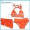 < OEM>two piece bandeau child bikini Kids Cute Swimwear Children Bikini beachwear