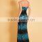 A-line Sweetheart Floor-length Chiffon with Appliques Beading Sash evening dress party dress P006