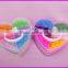 China supplier 3 layered heart shape box crazy loom bands wholesale for kids