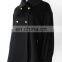 Custom-made anti-pilling black 100% Cashmere coat for women