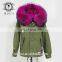 Irisfox 2016 winter warm raccoon fur hooded coat