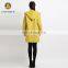 Golden Supplier Low Price Women Hoodie Ski Yellow Long Coat