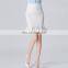 New Style Fashion A-Line Fishtail Hollow Wrap Lace Mini Sexy Short White Skirt