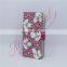 Aidocrystal bling rhinestones pink flip leather holster cell phone cover for iphone 7 plus phone case