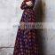 Floral print causal maxi dress manufacturer