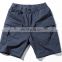 T-MS007 Navy Blue Cotton Elastic Waist Men Cargo Shorts