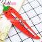 Latest popular korean kawaii stationery promotion High quality hot selling funny chili shaped wooden ruler for student