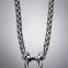 DY Sterling 925 Silver Pave Double Wheat Chain Necklace