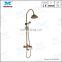 Royal style gold luxury high quality rainfall shower facet set tub mixer faucet