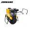 Hand push human drive 450mm single drum mini case road roller for sale