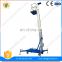 7LSJLI Shandong SevenLift electric hydraulic easy loading tilt back portable telescopic aluminum single mast man lift table