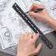 Black 13 cm Carbon Fiber Straight Ruler