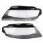 Pair Front Kit Cover Lens Headlight Headlamp Lenses Cap Car 09-12 For Audi A4 B8