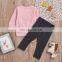 Sweets Toddler Kid Baby Girl Shirt Top + Long Pants Trousers Outfits Clothes Set Support wholesale