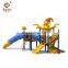 Baihe cartoon colorful daycare plastic school toys outdoor children plastic playground