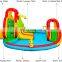 Multifunction Nylon Fabric Inflatable  Bouncy House Inflatable with Slide , Small Jumping Castle With Water gun For Kids