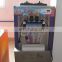 china supplier automatic soft ice cream vending machine/flat pan fried ice cream machine