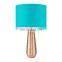 America modern custom cylinder cheap novel rose gold ceramic lamps for hotel livingroom