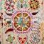 Hippie Uzbek Suzani Embriodery Tapestry Psychedelic Suzani Blanket Vintage Table Cover