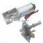 12v 24v Double shaft 555 DC Worm Gear Motor with Encoder 58mm gearbox