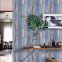 Is peeling is wallpaper - decorative adhesive vinyl film wood wallpaper ambry mesa shelf paper, suitable for furniture of blue do old wood