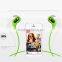 2015 hot sale flat cable different colorful bluetooth stereo earphone