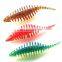 5cm 1.7g large quantity in stock two - color needle shaped Ocean Beach colorful seabass lifelike silicone  fishing soft Lure