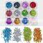 Hot Sell Wholesale Supplies DIY 12 Colors Star Shape Laser Shining Holographic Nail Art Glitter Set