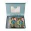custom size logo recyclable luxury packaging perfume kraft craft paper gold gift box with clear window