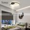 Personality Fashion Indoor Decoration Black Aluminum Bedroom Living Room Modern LED Ceiling Lamp