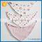2016 new design snaps bibs, baby bandana drool bibs with snaps
