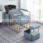 Barber Shop Shampoo Bed Hair Salon Special Ceramic Basin Stainless Steel Flush Bed Shampoo Basin