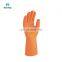 Morden Style Hotsale Waterproof Long Sleeve Orange Household Gardening Laundry Kitchen Dish Washing Clean Rubber Gloves