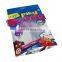 Custom plastic zipper stand up packaging pouch toy storage bag with clear window