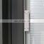 USA Standard thermal insulation Aluminum Double Pane French Louver Door with blinds glass Exterior Used